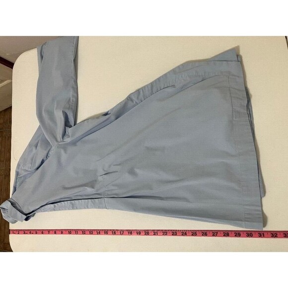 J Jill Light Blue Dipped Hem Popover Tunic Office Top Wear Stretch Size Large - Picture 10 of 10